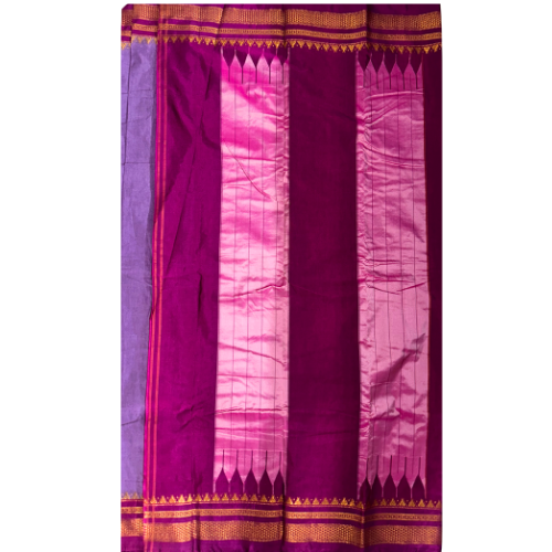 Purple Soft Silk Ilkal Saree