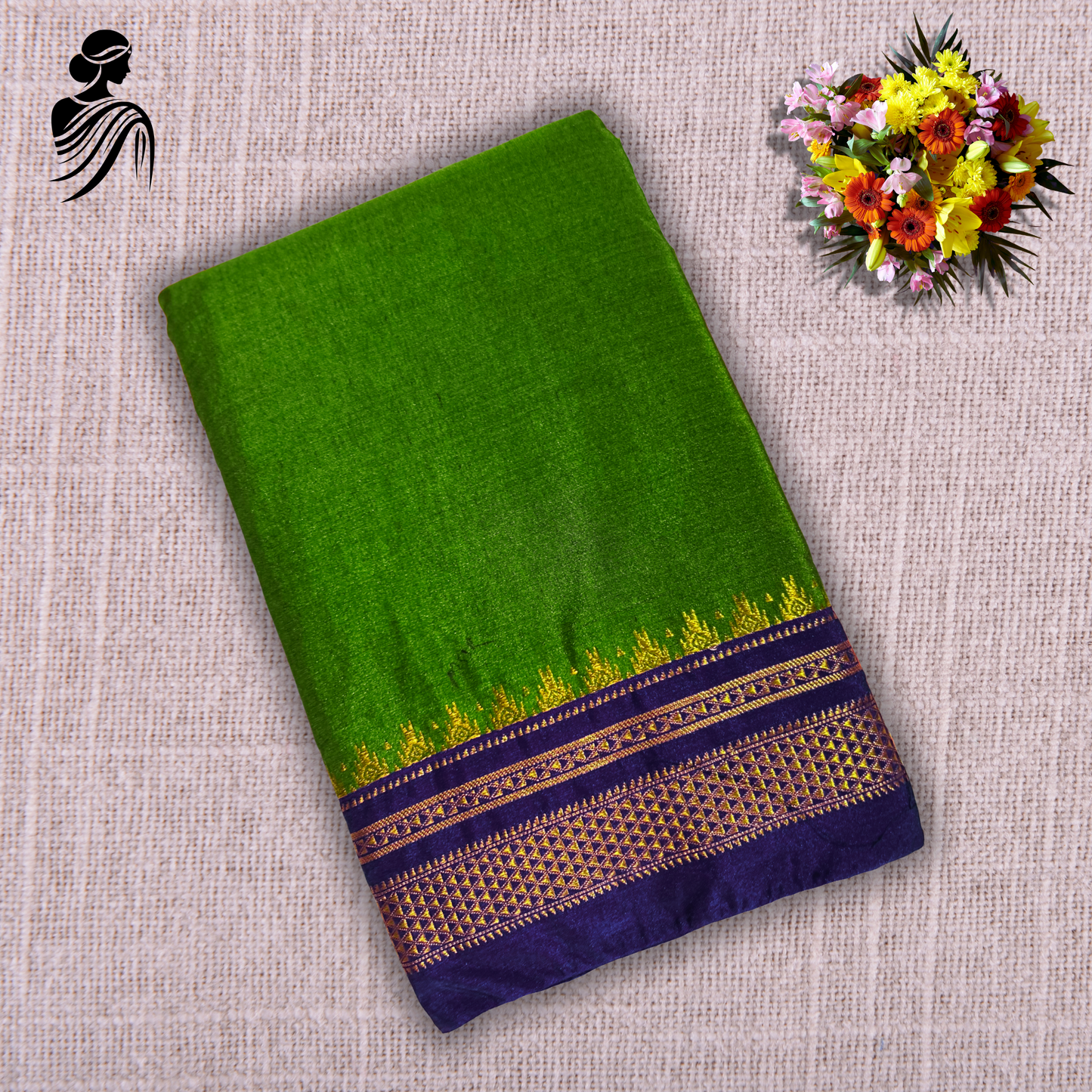 Green Soft Silk Ilkal Saree