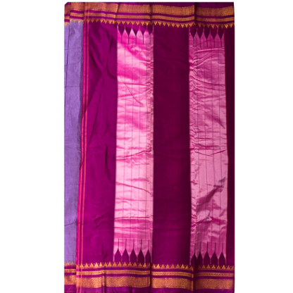 Purple Soft Silk Ilkal Saree