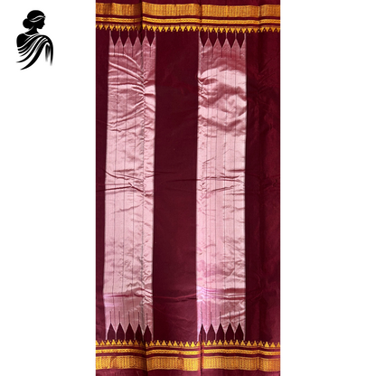 Dark Green Soft Silk Ilkal Saree