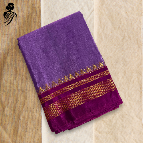 Purple Soft Silk Ilkal Saree