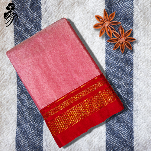Pink Soft Silk Ilkal Saree