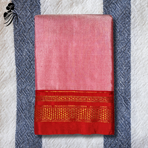 Pink Soft Silk Ilkal Saree